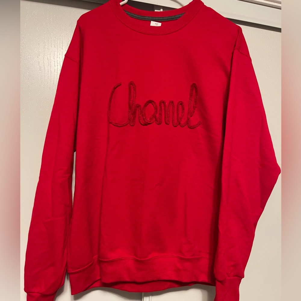 Handcrafted Inspired Sweatshirt -Red